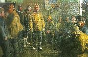 Michael Ancher i kobmandens bad en vinterdag Sweden oil painting artist
